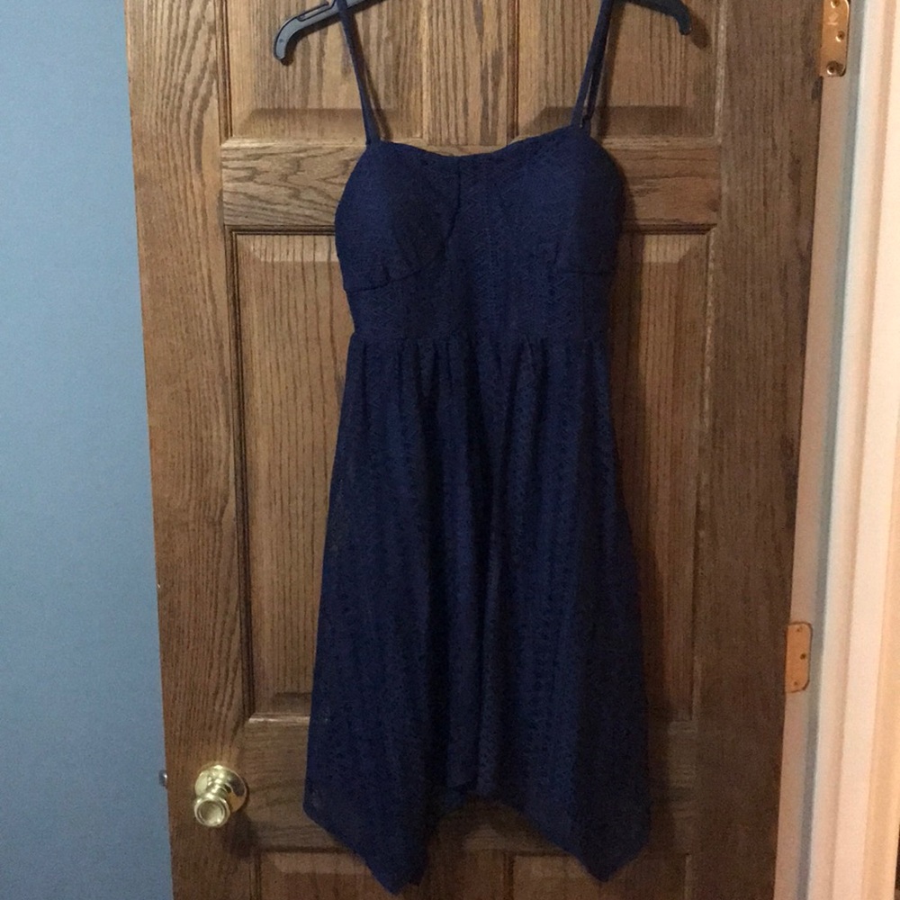 NWT! Navy textured dress!